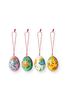 Pip Studio Set/4 Bemalte Pappmaché-Eier