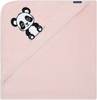 Kapuzenhandtuch 100x100, Luxus Baumwolle, Panda, pfirsich